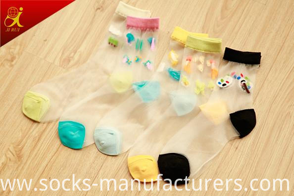 Women Summer Wear Thin Skin Color Socks 2015